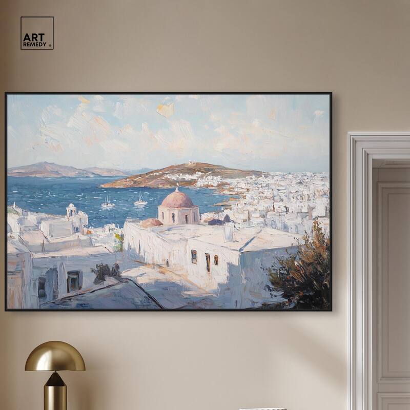 Early Morning Greece Canvas by Art Remedy