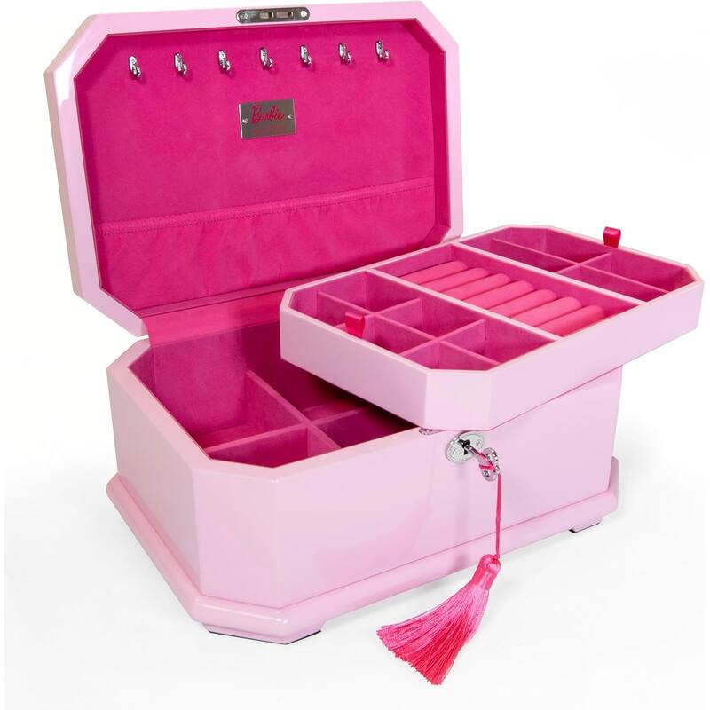 Barbie Limited Edition 65th Anniversary Wooden Jewelry Case - N/A