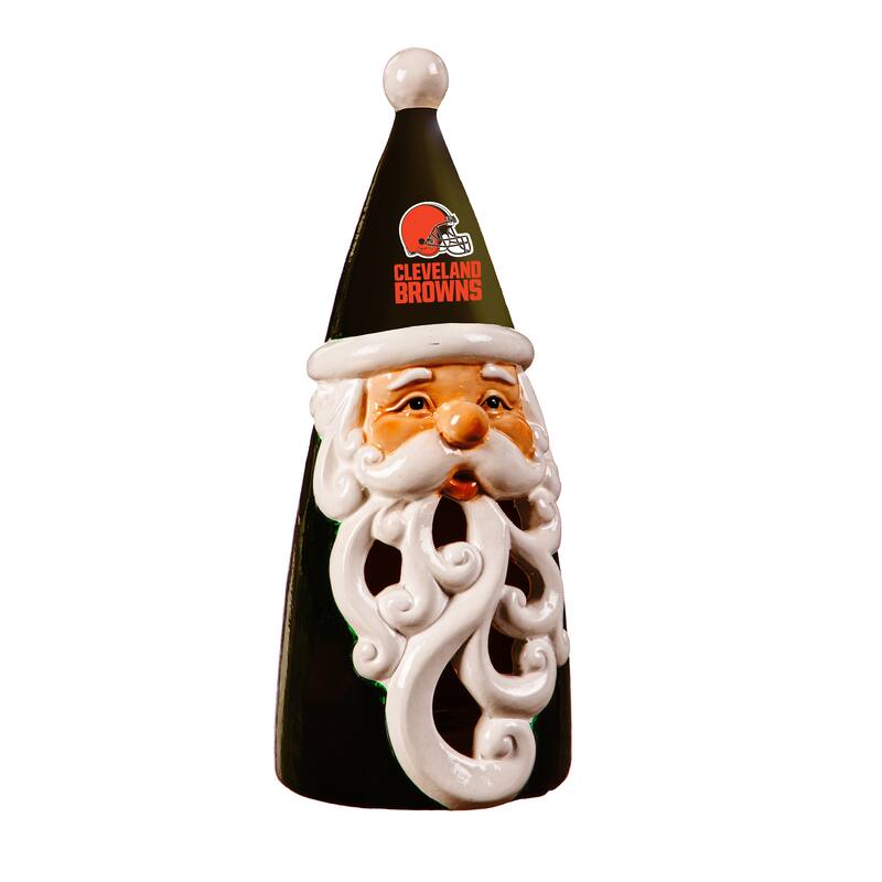 Cleveland Browns Santa LED Garden Statuary, 8"