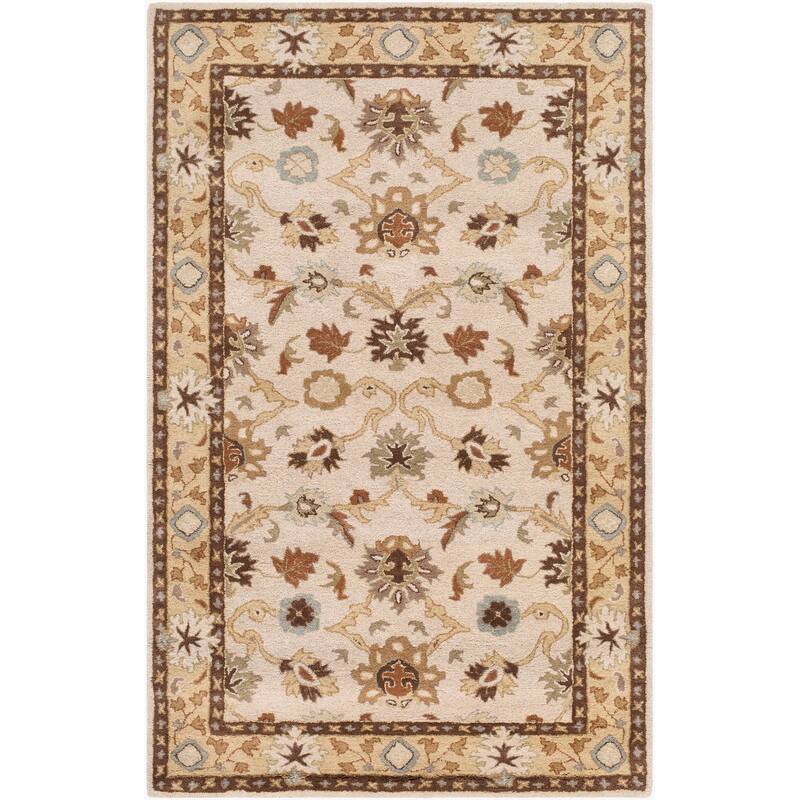 Livabliss Traditional Caesar Border Area Rug