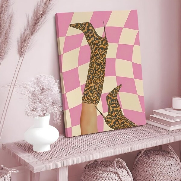 Framed Pink Leopard Print Wall Art Set of 3 - Bed Bath & Beyond