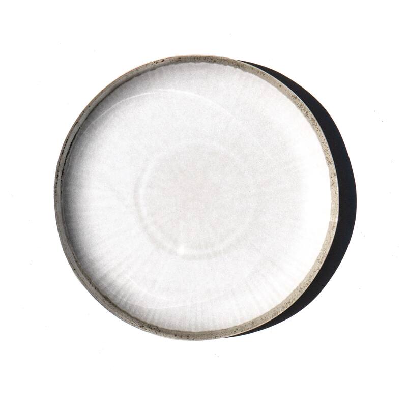Abode Homewares Coastal Reactive NewWave Melamine Salad Plate - White - 8.5" - Set of 6