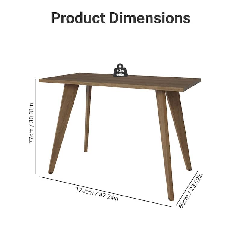 Madesa Kitchen Auxiliary Table with Wooden Surface Multi-Use Prep Station for Meal Preparation Baking Food Organization - Rustic