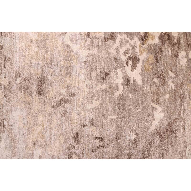 ECARPETGALLERY Hand-knotted Legacy Grey Silk Rug - 6'7 x 9'7