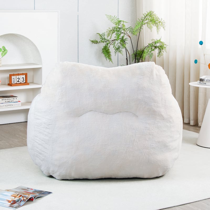 Bean Bag Chair, Bean Bag Sofa Chair with Armrests Stuffed High-Density Foam, Lazy Sofa Comfy Chairs BeanBag Chair