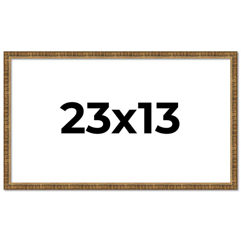 23x13 Frame Gold Solid Wood Picture Frame - Complete Modern Photo