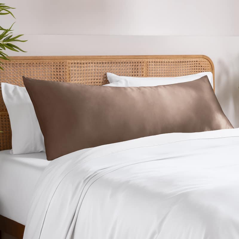 Bare Home Rayon from Bamboo Body Pillowcase - Taupe