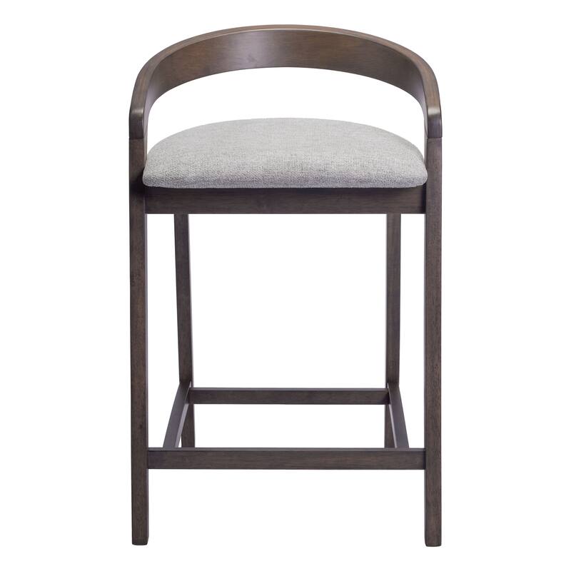 Troy Counter Stool Dove Gray & Espresso
