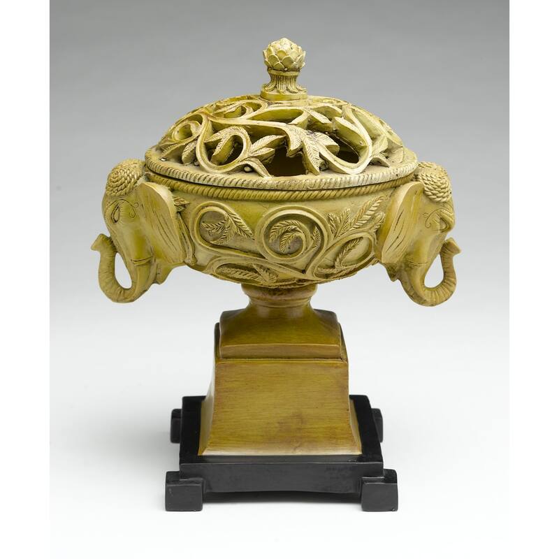 Aa Importing Elephant Bowl With Decorative Lid - 13 X 10 X 7 inches