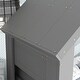 preview thumbnail 7 of 5, Gray Twin House Floor Bed with Roof, Window & LED