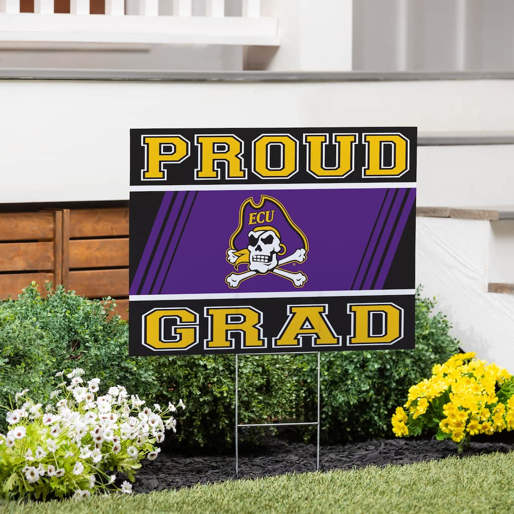 East Carolina University 24" x 18" Graduation Coroplast Outdoor Yard Sign