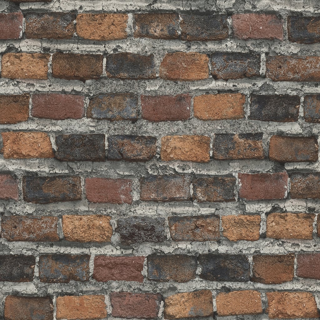 Advantage Lennox Rust Brick Wallpaper