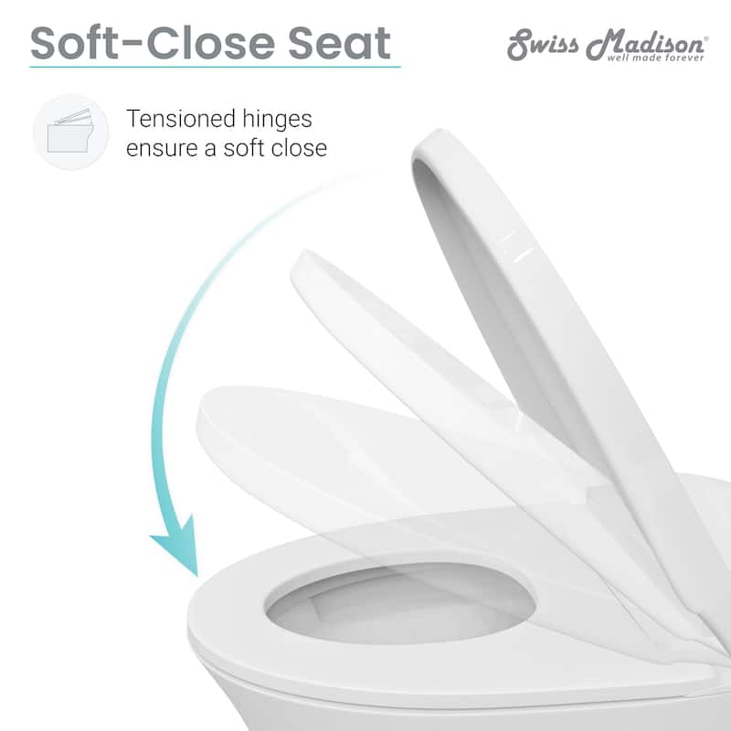 Poitiers Smart Tankless Elongated Toilet, Touchless Vortex Dual-Flush 1.1/1.6 Gpf - 27.16" x 16.14" 18.54"