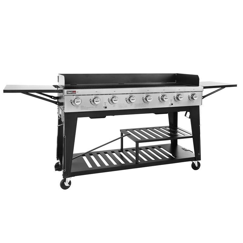 Royal Gourmet GB8001B 8-Burner Gas Grill, 104,000 BTU Grill, Black