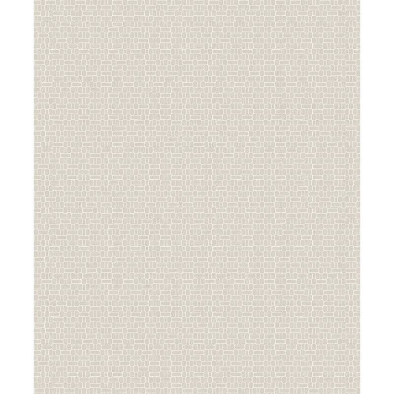 Seabrook Designs Capsule Geometric Unpasted Wallpaper - 20.5 in. W x 33 ft. L - Linen