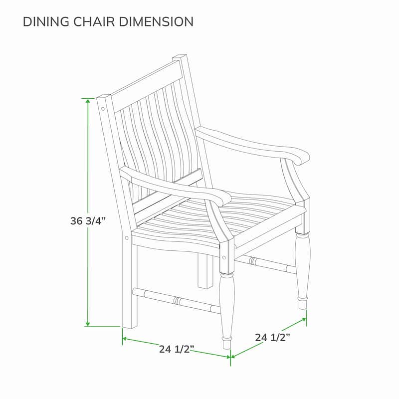 Cambridge Casual Ventura 6-piece Teak Outdoor Dining Set