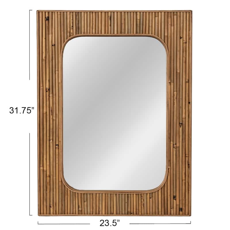 Rattan Framed Wall Mirror
