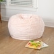 preview thumbnail 20 of 157, Small Refillable Bean Bag Chair for Kids and Teens Blush Furry