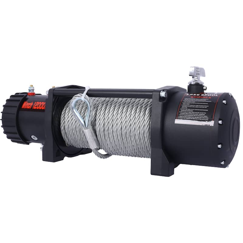 12V Electric Winch with Remote Control and Waterproof Wire Cable