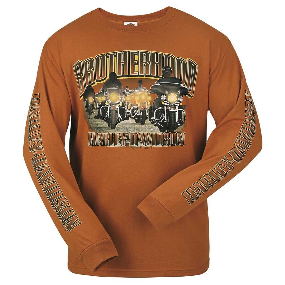 Shop Harley Davidson Men S Brother Road Biker Crew Neck Long