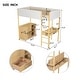 preview thumbnail 4 of 41, Soft Padding Loft Bed with Storage Shelf, Drawers, and Convertible Desk, Kids' Bunk Beds, Twin Size