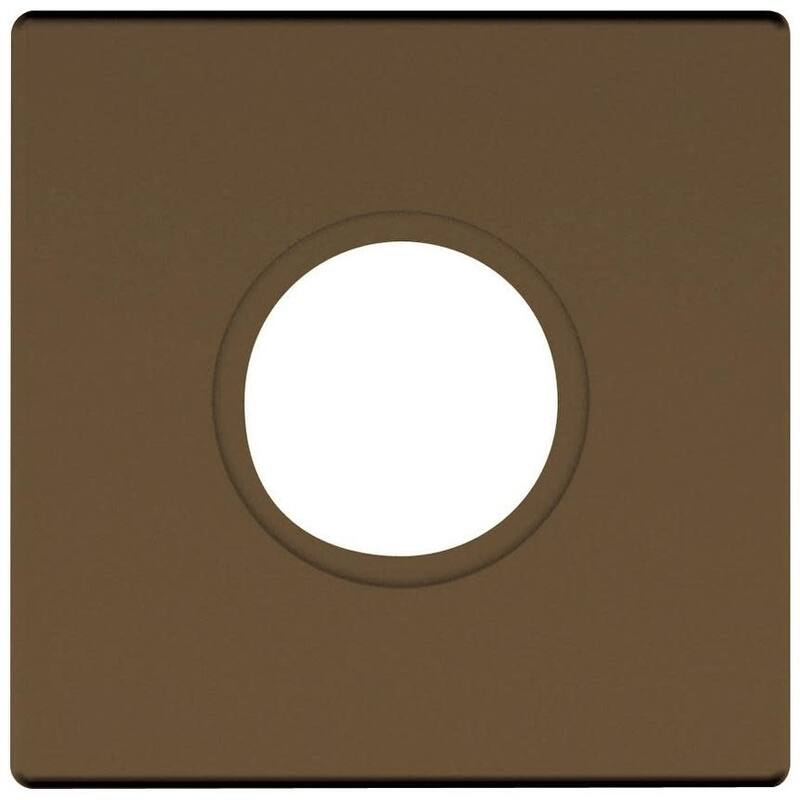 Baldwin Pair of Estate Rosettes for Privacy Functions - Satin Brass and Black