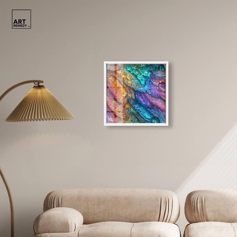 Glittering Spectrum I Shadowbox by Art Remedy