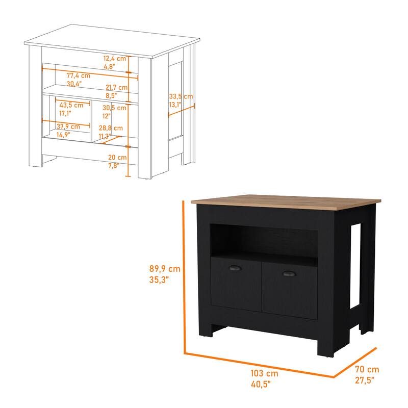 2-Door Kitchen Island