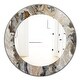 Designart 'Onyx Detail Composition' Mid-Century Mirror - Oval or Round ...