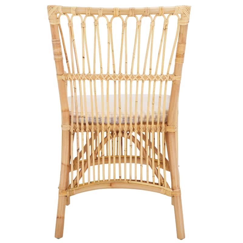 SAFAVIEH Zorianna Solid Wood Dining Chair with Cushion (Fully Assembled) - 22"W x 22"D x 36"H