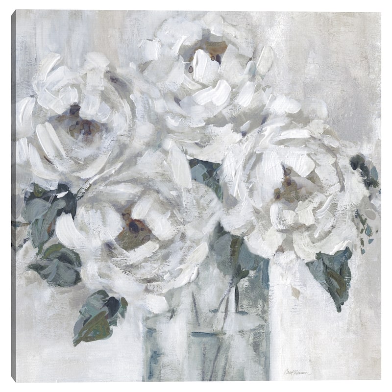 Shaded Peonies by Carol Robinson Canvas Art Print
