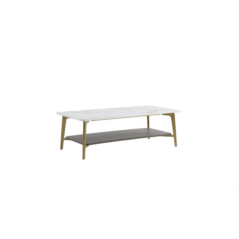 GDF Studio - Neron Modern Wood Coffee Table with Metal Frame