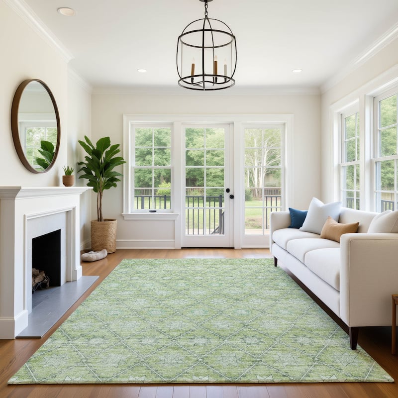 Premium Washable Super Soft Boho Trellis Mayfield Rug