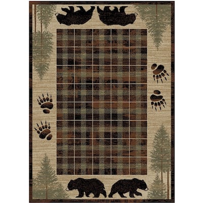 American Destination Big Timber Brown Lodge Area Rug