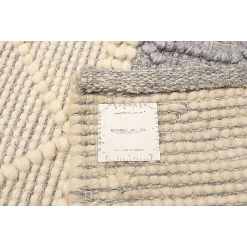 ECARPETGALLERY Braid weave Sienna Cream Wool Rug - 5'11 x 9'3