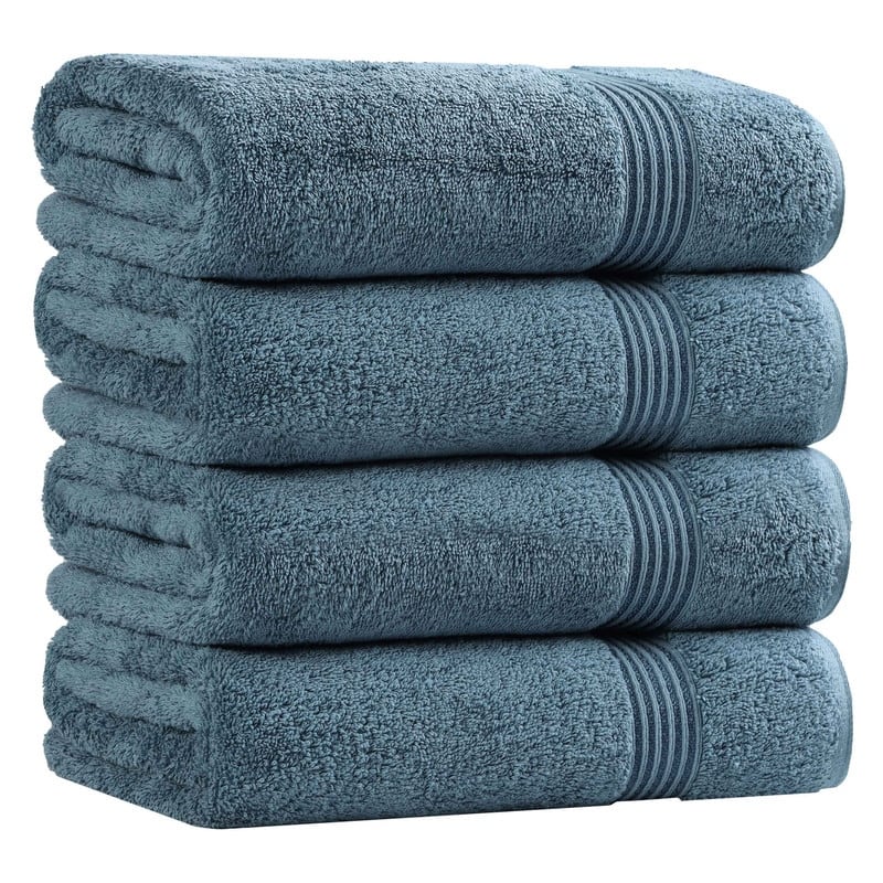 Superior Heritage Egyptian Cotton Absorbent Bath Towel Set of 4