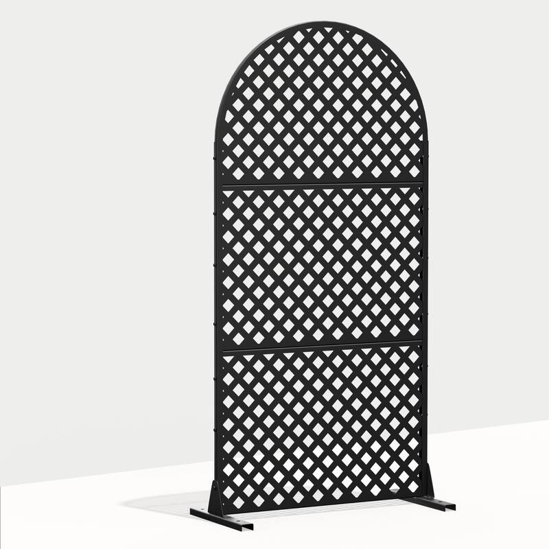 Outdoor Privacy Screen Metal Privacy Screen Panel Free Standing - 72*35