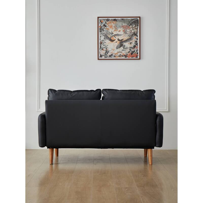 Faux leather 70'' Square Arm Sofa