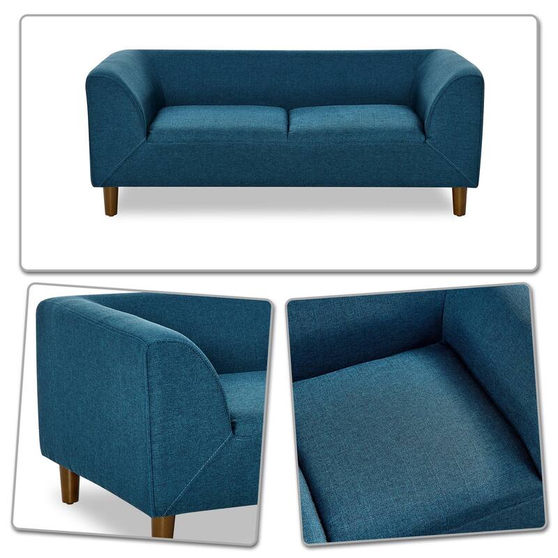 Modern Minimalist Linen Fabric Upholstered Pet Sofa, For Medium and Large Dogs