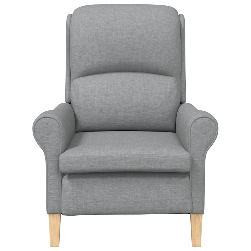 vidaXL Modern Armchair Light/Dark Gray Armchair - 29.9 x 37 x 40.2