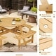 preview thumbnail 12 of 11, Patio 8-seater Round Dining Set with 4 Built-in Benches