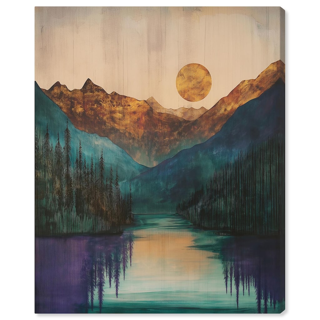 Secrets of the Lake Canvas by Art Remedy, Gallery Wrapped