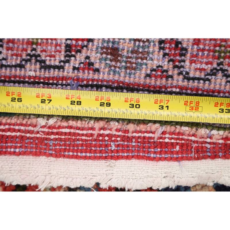 Geometric Mahal Persian Area Rug Wool Handmade Living Room Carpet - 6'6" x 10'3"