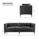 preview thumbnail 38 of 58, HULALA HOME Calymne 84" Modern Square Arms Sofa with Button-Tufted Back