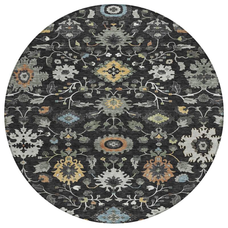 Machine Washable Indoor/ Outdoor Traditional Marci Chantille Rug