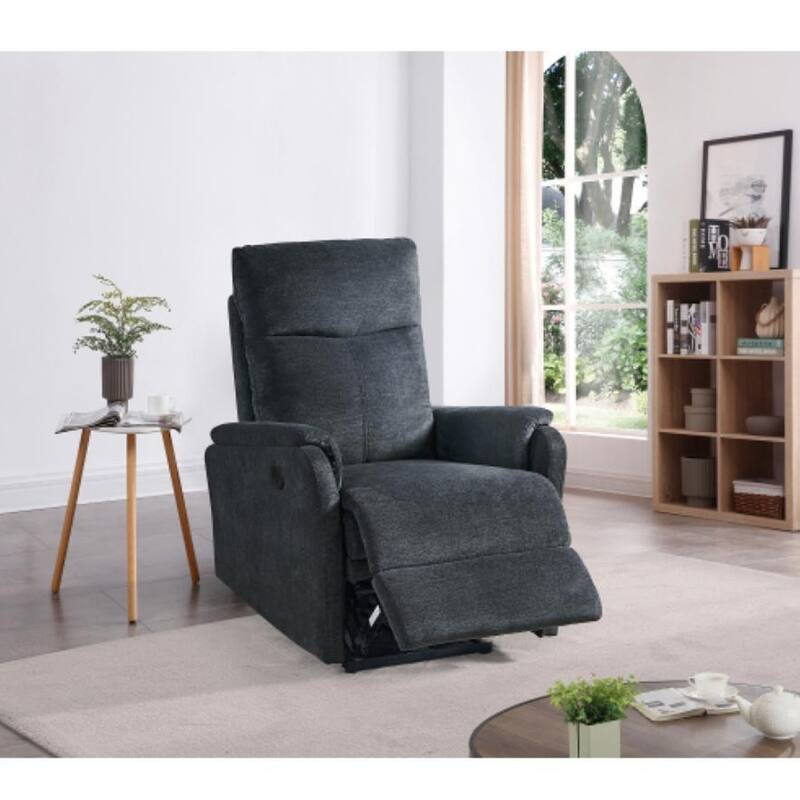 Recliner Single chair with power function easy control in Black