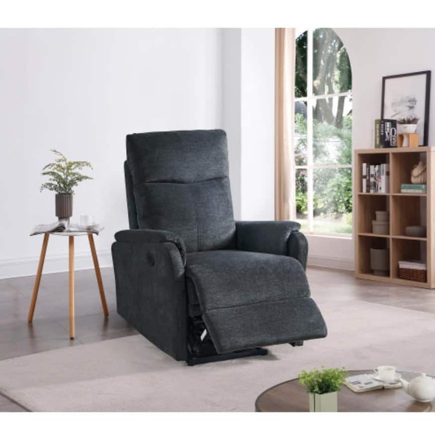 Recliner Single chair with power function easy control in Black