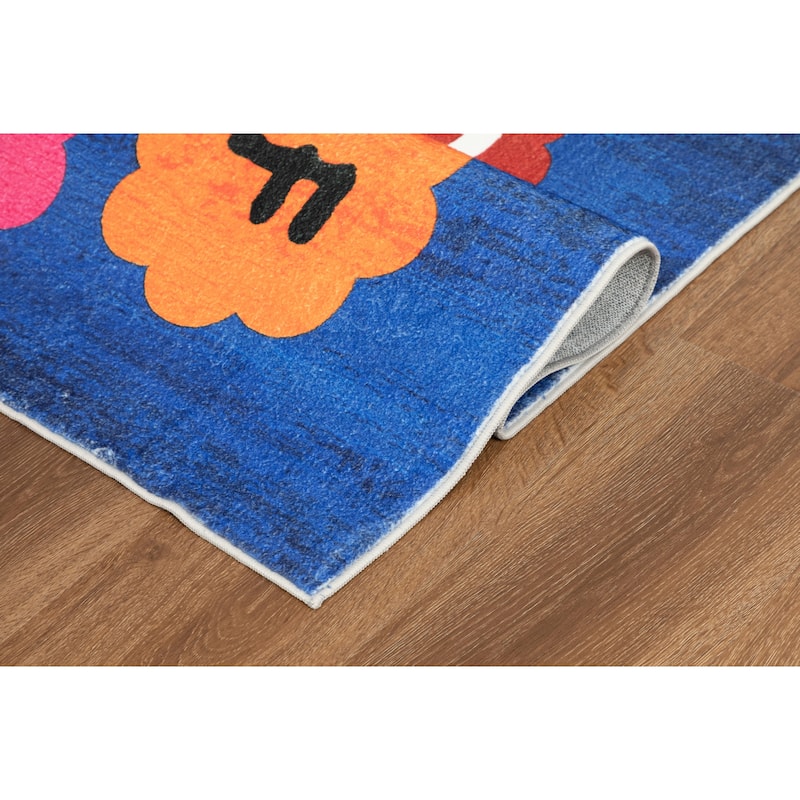 Kids Collection Colorful Alphabet ABC Educational Area Rug