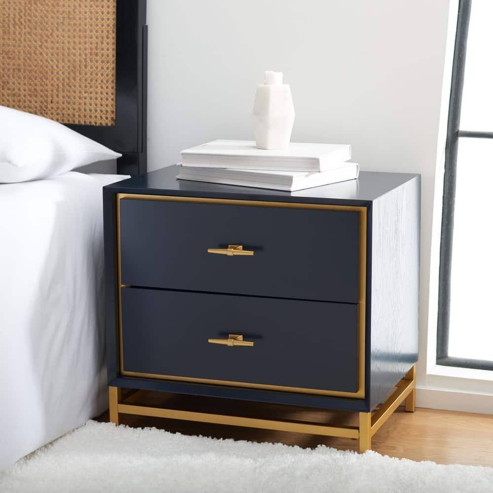 SAFAVIEH Jayla 2-Drawer Accent Table Nightstand