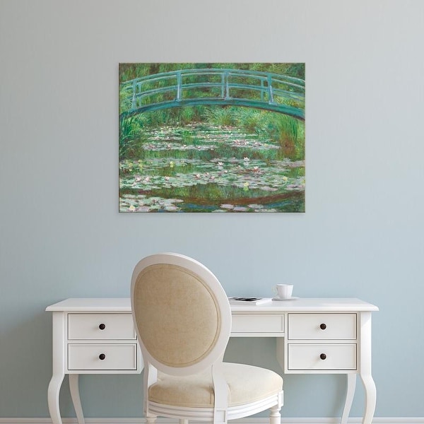 Easy Art Prints 's 'The Japanese Footbridge, 1899' Premium Canvas Art